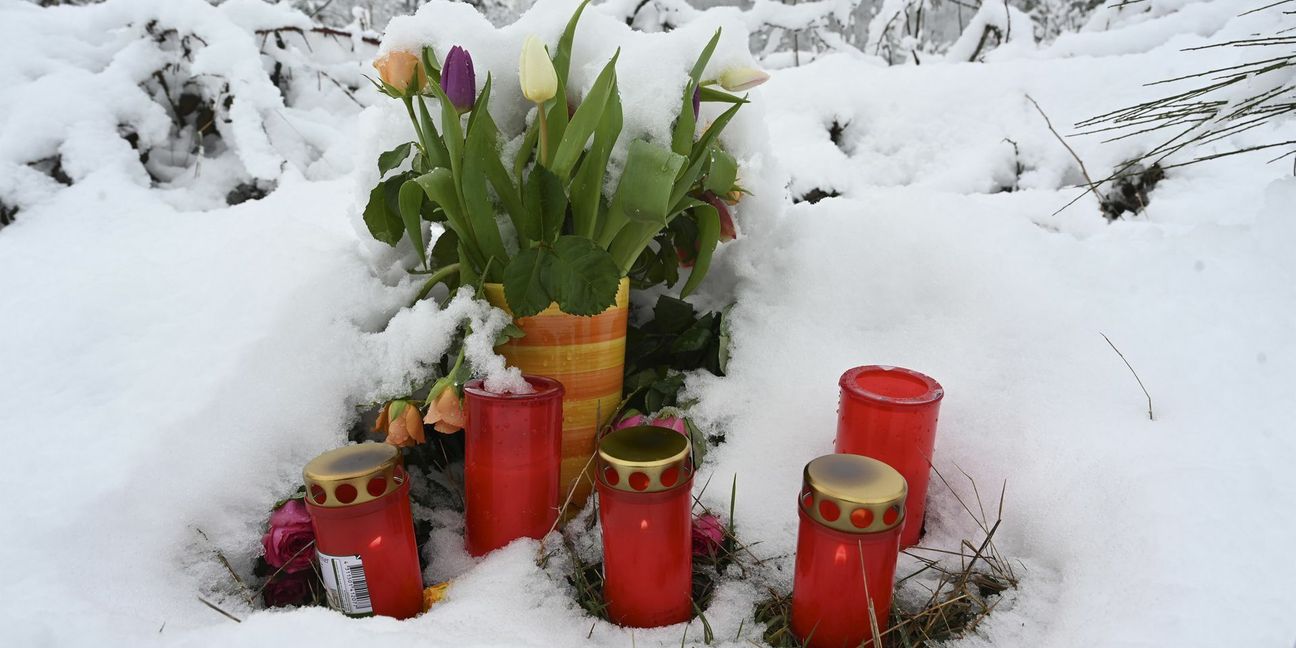 Frischer Schnee liegt an der Stelle, an der Luise gefunden wurde.