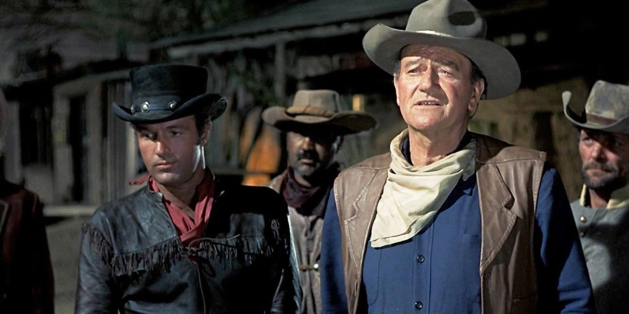 James Caan und John Wayne in „El Dorado“.