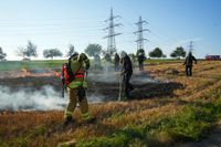 Auf einem Maichinger Acker übte die Sindelfinger Feuerwehr die Bekämpfung von Vegetationsbränden.