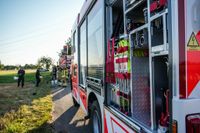 Auf einem Maichinger Acker übte die Sindelfinger Feuerwehr die Bekämpfung von Vegetationsbränden.