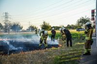 Auf einem Maichinger Acker übte die Sindelfinger Feuerwehr die Bekämpfung von Vegetationsbränden.