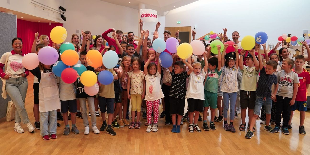 Tolle Stimmung in der Kinderspielstadt der Kreissparkasse.