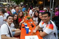 Tolle Stimmung beim Public Viewing auf dem Sindelfinger Wettbachplatz