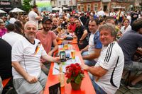 Tolle Stimmung beim Public Viewing auf dem Sindelfinger Wettbachplatz