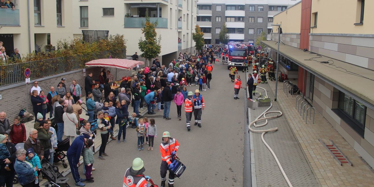 Großes Interesse an der Hauptübung der Holzgerlinger Feuerwehr.