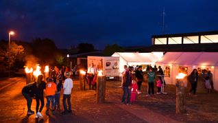 Gemütlichkeit beim Strohballenfest