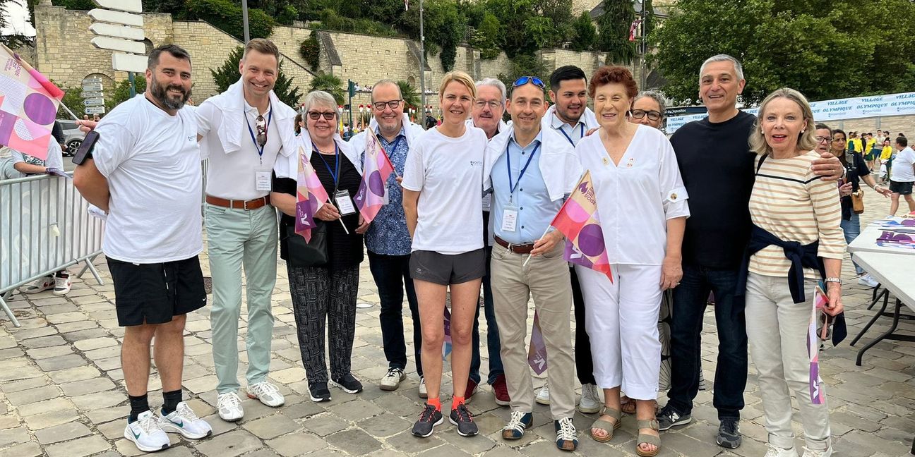 Die Böblinger Delegation, bestehend aus Vertretern des Gemeinderats und der Stadtverwaltung, darunter Oberbürgermeister Dr. Stefan Belz und Erster Bürgermeister Tobias Heizmann.