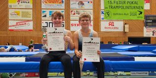 Jonas Roller (links) holte Silber, Raphael Schumann erreichte in seinem Finale Rang acht.