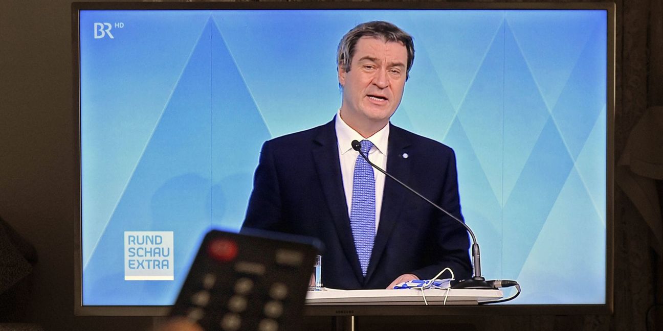 Bayerns Ministerpräsident Markus Söder (hier im Jahr 2020) will „mindestens 20 Sender“ der Öffentlich-Rechtlichen streichen.