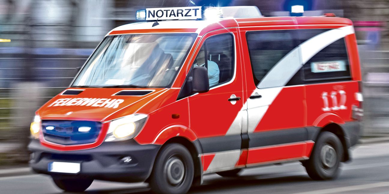 speeding german ambulance