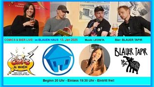 Über Comics talken am Montag Dr. Rebecca Haar, Heiko Volz und Carsten Girke mit Steffen Volkmer.