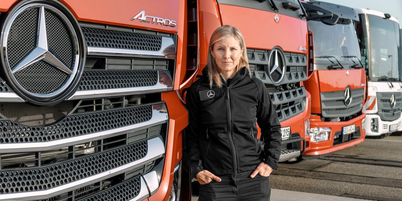 Die nächsten Jahre dürften für Karin Radström nicht einfach werden. Denn die Lkw-Hersteller müssen auf Druck der EU  im Eiltempo  Elektrotrucks entwickeln. Foto: Daimler Truck AG