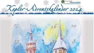 Das Motiv des Kalenders wurde wieder vom Münklinger Künstler Gerhard Hinkel eigens für den Kepler-Adventskalender gestaltet.