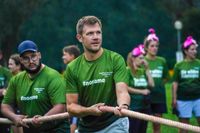 Tauziehen im Sommerhofenpark bei der Stadtwerke Teamchallenge