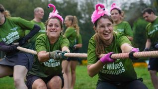 Tauziehen im Sommerhofenpark bei der Stadtwerke Teamchallenge