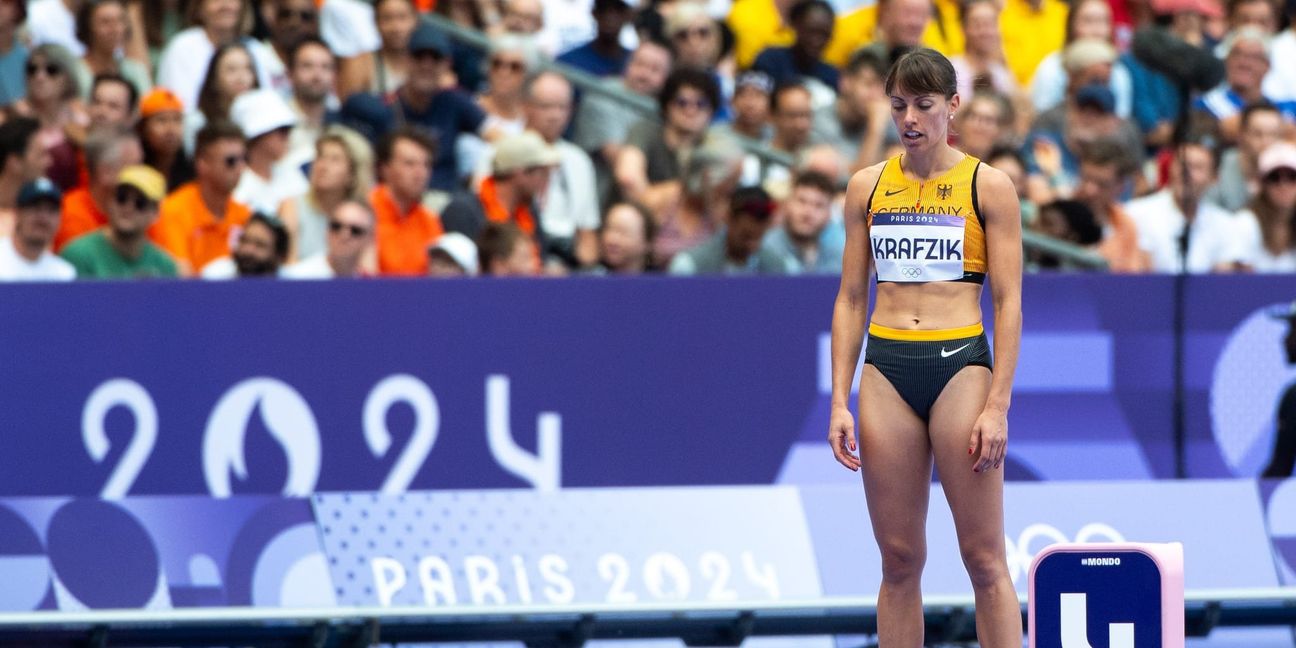 Carolina Krafzik vor dem Start in Paris.
Bild: Eibner Pressefoto