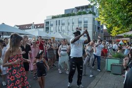 Beste Stimmung am Grünen Platz.
