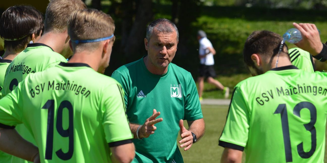 Thomas Wohland in seiner Zeit als Trainer des GSV Maichingen II. Nun soll der 49-Jährige die erste Mannschaft vor dem Abstieg aus der Landesliga bewahren. Bild: Zvizdiç