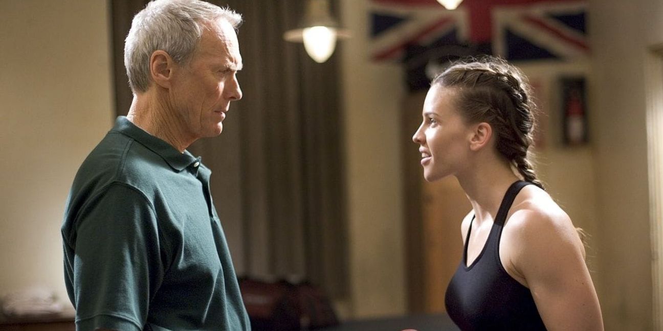 Clint Eastwood und Hilary Swank in „Million Dollar Baby“.