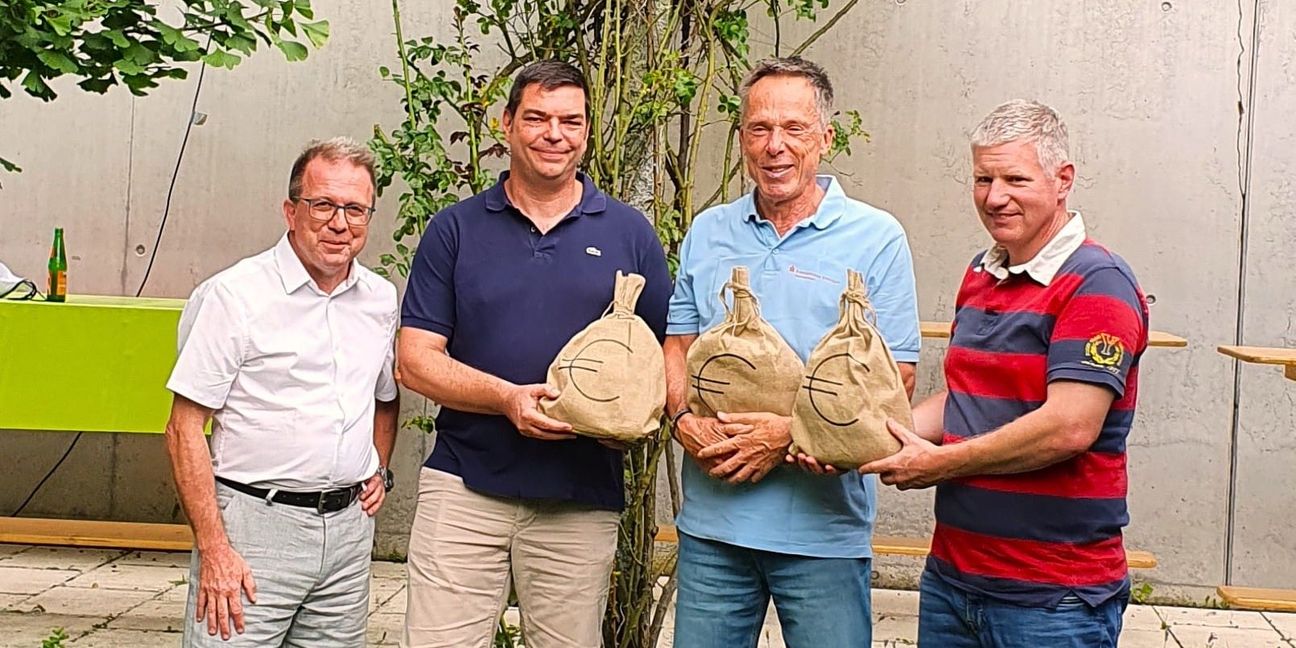 Ortsvorsteher Wolfgang Stierle, Matthias Döring, Klaus Sporer und Ulrich Martens.