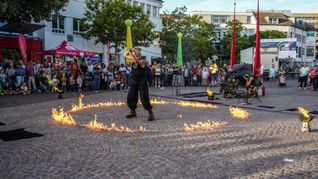 Prima Stimmung und Lichterzauber beim Sindelfinger Feuerabend.