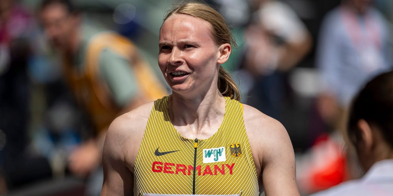 Die Sindelfingerin Bianca Wessolly reiste als Touristin nach Paris und sah im Olympiastadion wie die deutsche 100-Meter-Staffel die Bronzemedaille gewann. Bild: Eibner