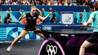 Annett Kaufmann in Aktion. Die 18-jährige Tischtennis-Spielerin war eine der positiven Überraschungen im deutschen Olympiateam. Bild: Eibner