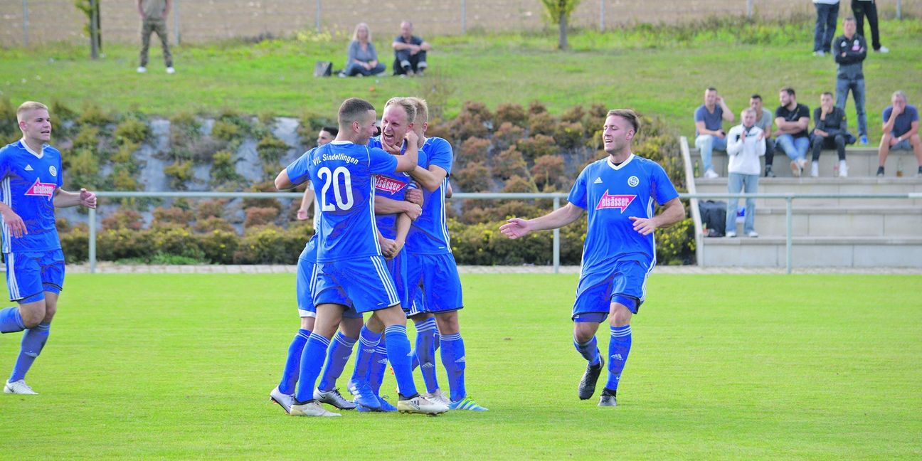 Die Fußballer des VfL Sindelfingen hatten in den vergangenen Spielen sehr oft Grund zum Jubeln. Bild: Zvizdiç