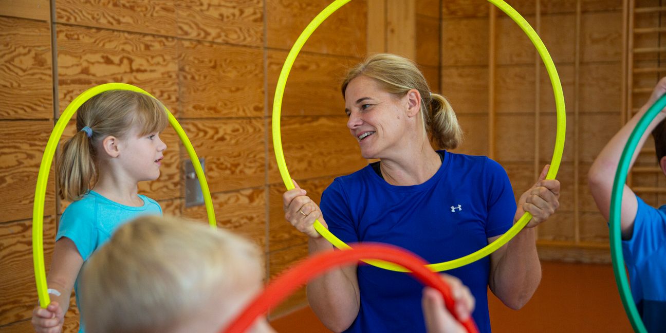 Spielerisch sollen die Kinder dem Sport im Bewegungskindergarten der SV Böblingen näher gebracht werden. Bild: Oberdorfer