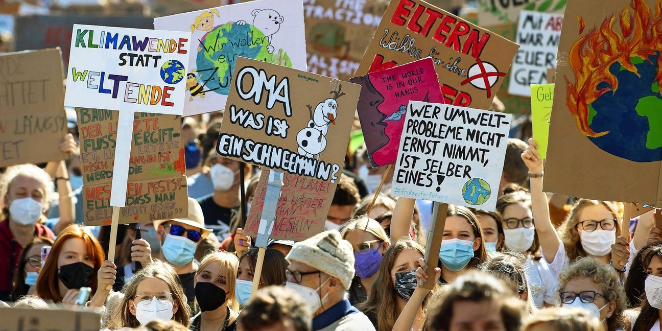 An den jüngsten Demonstrationen für mehr Klimaschutz nahmen auch viele kirchliche Gruppen teil.
 Foto: dpa/Sven Hoppe