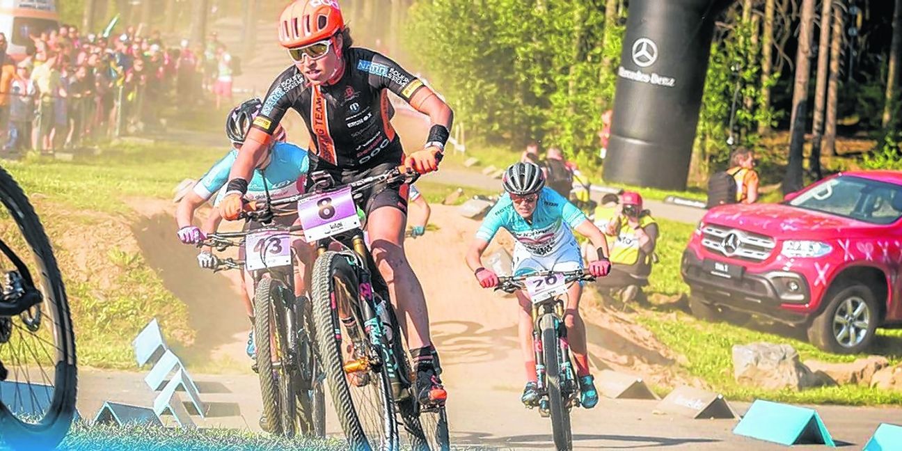 Immer Vollgas: Lisa Brandau beim Weltcup im tschechischen Nove Mesto. Bild: Sternemann